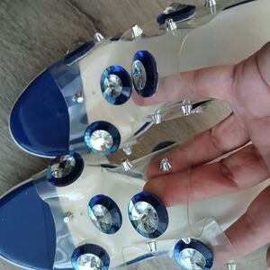Stylish Blue and Clear Women's Shoes